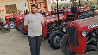 अच्छे ट्रैक्टरों का कलेक्शन !  6397167133 Panwar bro 241 massey ferguson tractor@Villagerkisan.