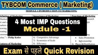 TYBCOM Commerce (Marketing) Most Imp questions || Dinesh Sir || Last Time quick Revision