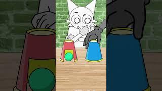 Disappeared!!Sprunki Wenda X Gray Easy Magic Trick Tutorial Animation #sprunki #animation #meme