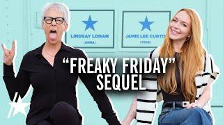 Lindsay Lohan & Jamie Lee Curtis HOLD HANDS On ‘Freaky Friday’ 2 Set