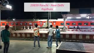 High Speed Rajdhani overtakes Rajdhani at Gomoh Junction