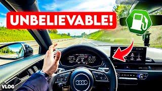 Audi RS4 B9 Fuel Economy Test -  Unvelievable Results!