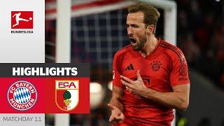 Kane Hattrick AGAIN | FC Bayern München - FC Augsburg 3-0 | Highlights | MD11 – Bundesliga 2024/25