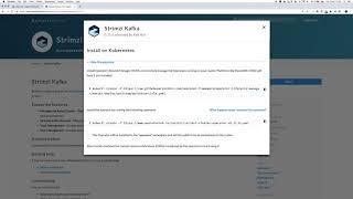 Using OperatorHub.io to installing Strimzi operator for Apache Kafka on Kubernetes