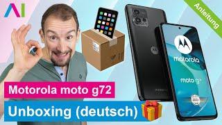 Motorola moto g72 - Unboxing (deutsch) •  •  •  • Anleitung | Tutorial