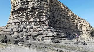 Nash point by St Donat's Wales