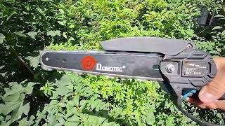 MINI CHAINSAW Domotec 20V - battery chainsaw VIDEO 2024