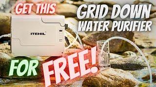 The ITEHIL Portable Off Grid water purifier FOR FREE