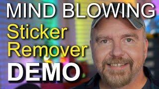 Mind-Blowing Demo of Sticker Remover - Duct Tape + Toilet Paper?