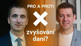 Zvýšit daně? A které? V Pro a proti debatují ministr Lukáš Vlček a ekonomický expert Jan Skopeček