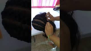 She is 12yrs and braiding like a boss!  JaHair's Braiding Class.