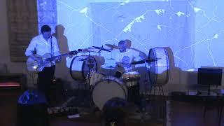 Filtersphere playing an ambient guitar & percussion piece at Inverlochy Art School, 30/7/23