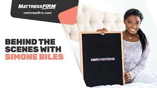 Simone Biles - Behind the Scenes I Mattress Firm Foster Kids