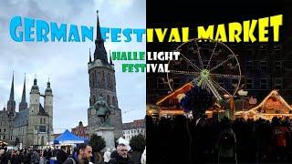 German Festival Market | Halle Light fest | Student life in Germany | Malayalam Germany travel vlog