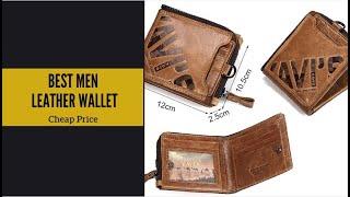 Best Men Leather Wallet |  Brand KAVIS Crazy Horse   Pocket Money Bag