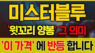 [미스터블루 주가전망] 윗꼬리 양봉 쫄지 마세요! ‘이 가격’에 반등 시작!  [매집포착]