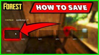 How To Save your game in The Forest Game [ SAVING GUIDE ]