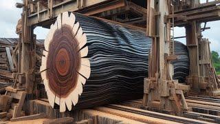 The dangerous black teak sawmill is full of beauty