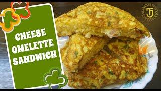 Omelette Cheese Sandwich | Easy Breakfast Recipe | Sandwich Recipes | TJ Vlogs