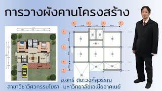 RC Design: ฝึกวางผังโครงสร้าง เสา+คาน+พื้น แบบบ้านเบื้องต้น สำหรับเตรียมออกแบบ