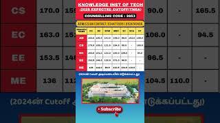 Knowledge institute of technology cutoff #admissions #engineering#college #student #courses #cutoff