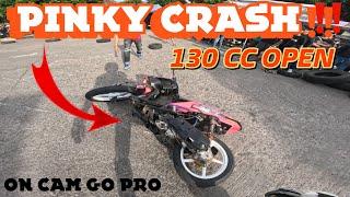 ON CAM BALAP CIANJUR 130 CC open ‼️ CRASH‼️‼️‼️KITA PAKE MOTOR CORNERING HHE