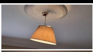 How to remove decorative ceiling rose without any mess...