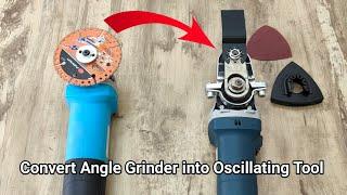 How to Convert Angle Grinder into Oscillating Tool | Angle grinder oscillating attachment