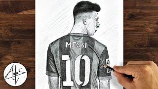 How To Draw Messi | Sketch Drawing Tutorial