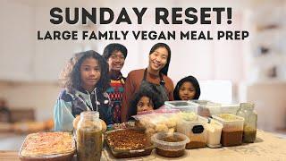 *VEGAN* Meal Prep for Family of 7 | Meal Prep on a Budget