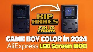 Cheap AliExpress Game Boy Color Screen Upgrade - Pimping a viewers console and fixing low sound