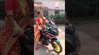 Kon Dokane Jhulche Pujor Jama  Maa Durga Visit Shopping Mall #ladybiker #trending #shorts #youtube