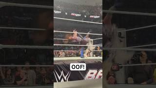 Dirty Dom takes a boot to the face. #wwe #backlash #stlouis #ringside