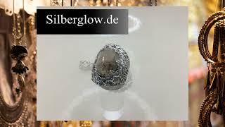 Silberschmuck für Damen .Silberset mit Rauchtopas.Silberglow de 1010011