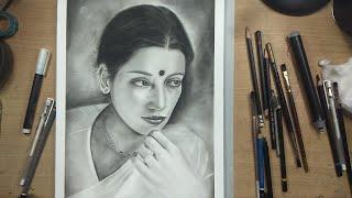 Shabana Azmi Drawing Beautiful Evergreen  Actress || by Art by Umang Kumar