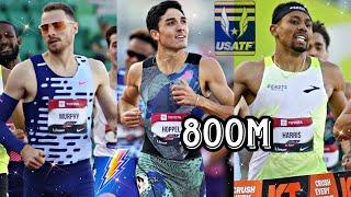 Bryce Hoppel defends American 800m title - USATF Outdoor Championships 2023 - Men's 800m Final