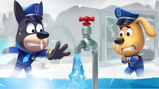 Freeze Magic | Safety Tips | Police Rescue | Kids Cartoons | Sheriff Labrador