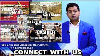 Qatar Chain Supermarket -Job Vacancy  Urgent Hiring in Qatar Reliant Manpower Recruitment