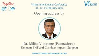 Dr.  Millind V. Kirtane's Opening Address at Together WE CAN |  VConnect Foundation