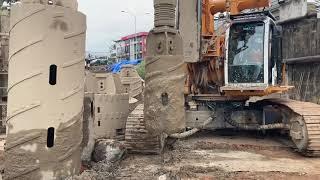 Complete Process of Bored Pile Construction using Rotary Drill Rig