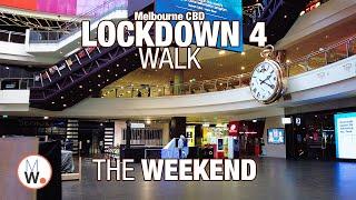 Melbourne CBD: LOCKDOWN 4Weekend Walk‍️【4k】