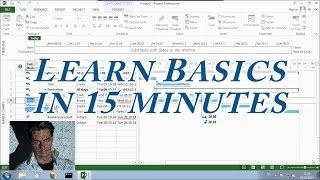 MS Project 2013 #1 ● Learn Basics in 15 Minutes ●  Easy