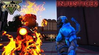 GTA 5 - Firestorm vs. Blue Beetle | Injustice 2 Battle | 4K