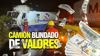 CHOCA Camión BLINDADO de VALORES