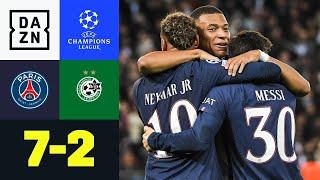 Star-Trio zaubert bei Kantersieg: PSG - Maccabi Haifa 7:2 | UEFA Champions League | DAZN Highlights