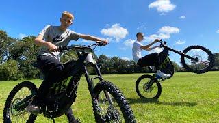 We Bought our DREAM Electric Dirtbikes! Sur Ron WHEELIES *FIRST RIDE*