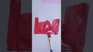 Creating a Colorful YouTube Play Button | AI Play Colors for Children  #colorfulfun #kidsactivities