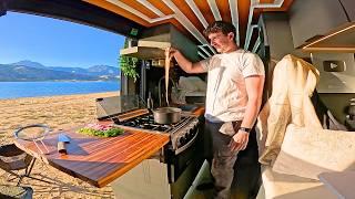 Vanlife Overnight On a Lake Cooking Mongolian Beef | Fishing & Boating