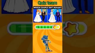 WHICH COUPLE ISN'T HUMAN#quiz time #quiz challenge#funny
