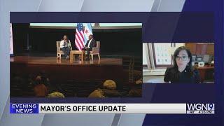 Chicago's Mayor Brandon Johnson prepares to testify at the House Oversight Committee hearing on sanc